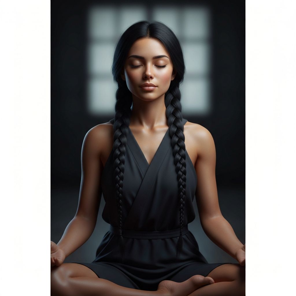 Person in entspannter Meditation